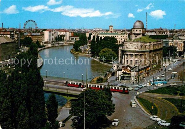 Wien Donaukanal Aspernbrücke Urania Riesenra