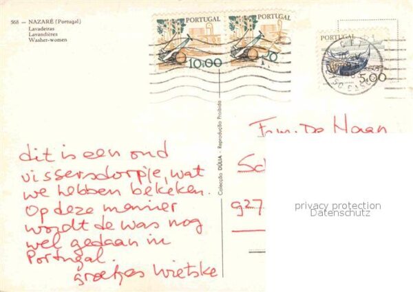 Nazare Portugal Lavadeiras Waschfrauen – Bild 2