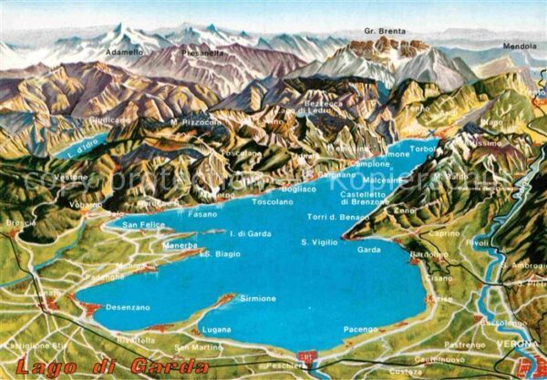 Lago di Garda Panoramakarte