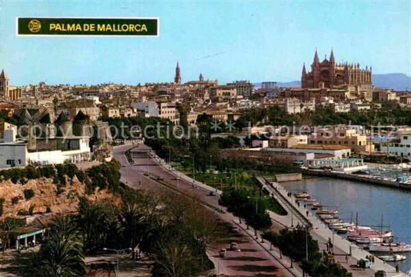 Palma de Mallorca Fliegeraufnahme Paseo Maritimo