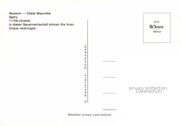Sadry Polen Muzeum Chata Mazurska – Bild 2