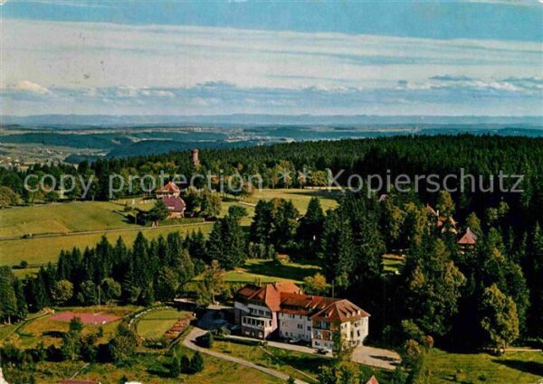 Freudenstadt Fliegeraufnahme Sanatorium Hohenfreuden