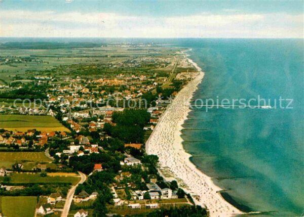 Groemitz Ostseebad Fliegeraufnahme Strand