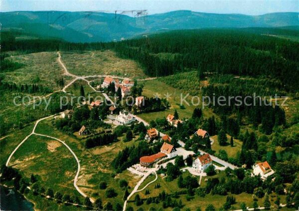 Hahnenklee-Bockswiese Harz Fliegeraufnahme Cafe Bastei