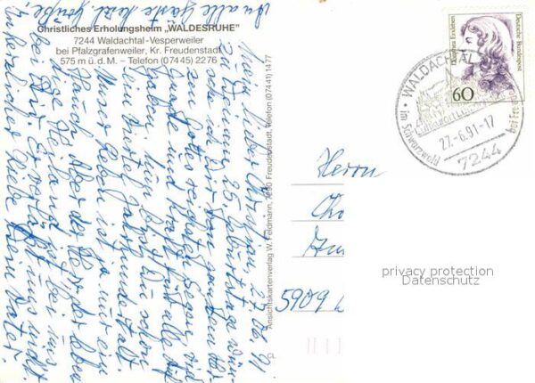 Pfalzgrafenweiler Christliches Erholungsheim Waldesruhe – Bild 2