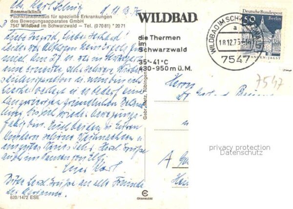Bad Wildbad Rommelklinik – Bild 2