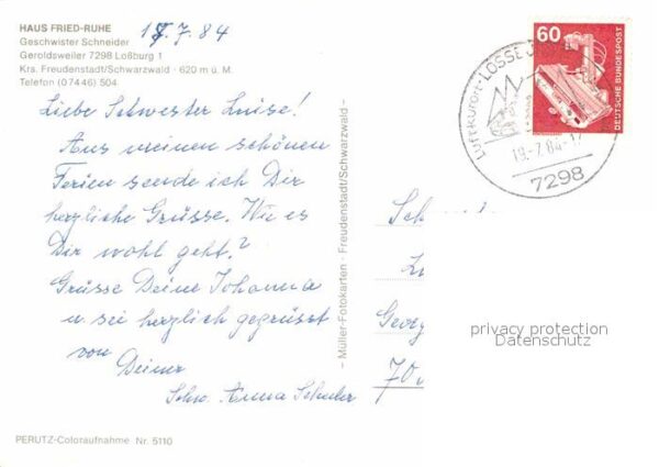 Freudenstadt Haus Fried Ruhe – Bild 2