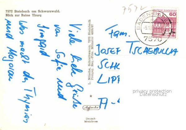 Steinbach Baden-Baden Fliegeraufnahme mit Burgruine Yburg – Bild 2