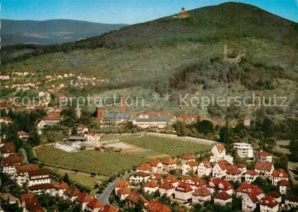 Weinheim Bergstrasse Fliegeraufnahme Wachenburg Burgruine Wi