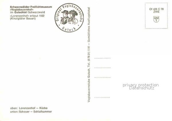 Gutach Schwarzwald Schwarzwälder Freilichtmuseum Vogtsbaue – Bild 2