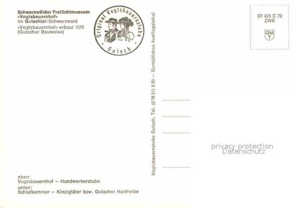 Gutach Schwarzwald Schwarzwälder Freilichtmuseum Vogtsbaue – Bild 2
