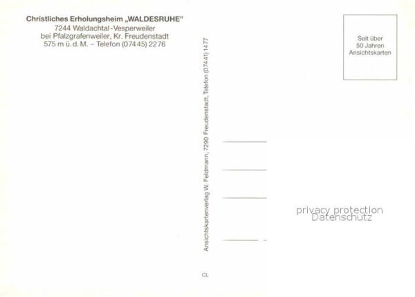Waldachtal Erholungsheim Waldesruhe – Bild 2