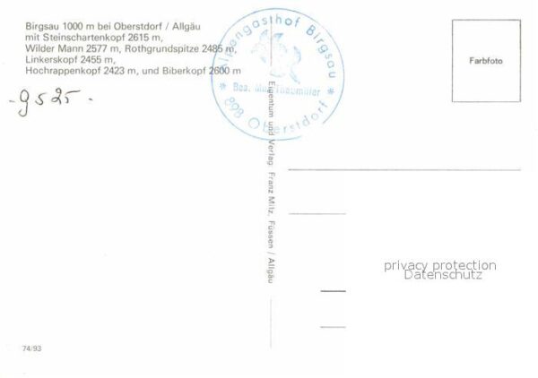 Birgsau Steinschartenkopf Wilder Mann Rothgrund – Bild 2
