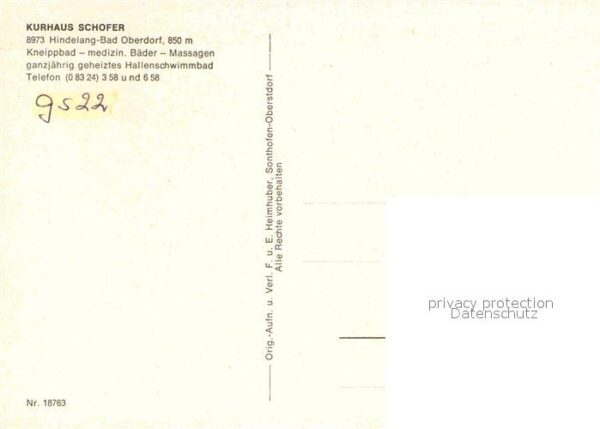 Hindelang Kurhaus Schofer – Bild 2