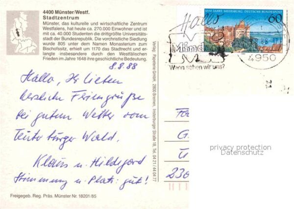 Muenster Westfalen Fliegeraufnahme Stadtzentrum – Bild 2