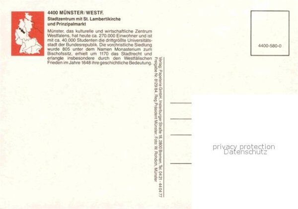 Muenster Westfalen Fliegeraufnahme Sankt Lampertsklinik Pr – Bild 2