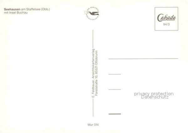 Seehausen Staffelsee Fliegeraufnahme Insel Buchau – Bild 2