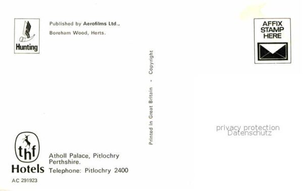 Pitlochry Fliegeraufnahme Atholl Palace Hotel – Bild 2