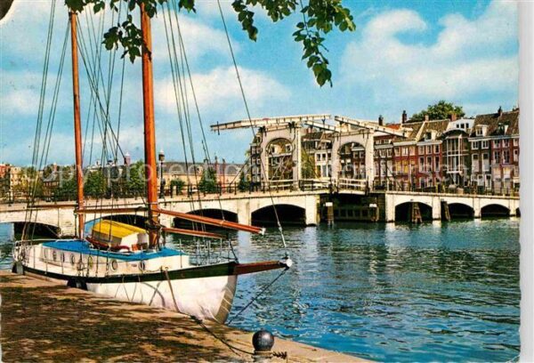 Amsterdam Niederlande Magere Brug over de Amstel