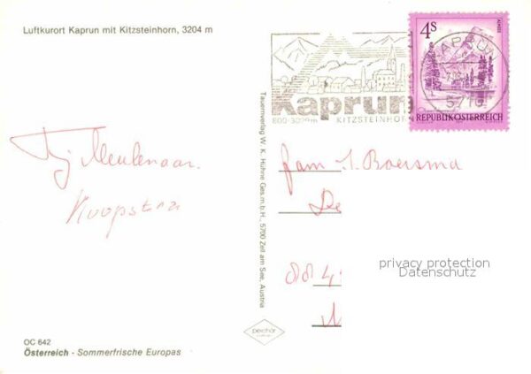 Kaprun Ortspartie mit Kitzsteinhorn – Bild 2