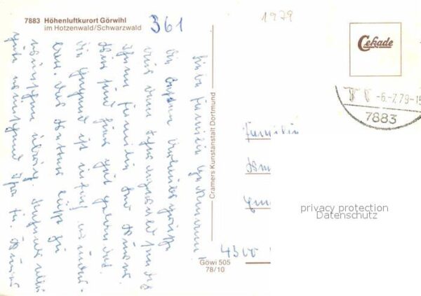 Goerwihl Kriegerdenkmal Deuscher-Hof Albert-Schw – Bild 2