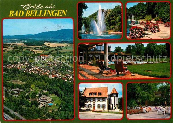 Bad Bellingen Fliegeraufnahme Thermalbad Brunnen Rath