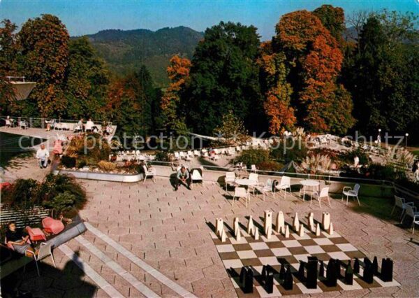 Badenweiler Kurhpark Kurhaus Schachspiel