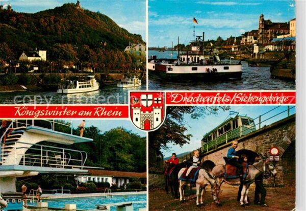 Koenigswinter Freibad Rheinpartie Drachenfels Kinder