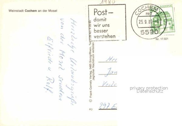 Cochem Mosel Fliegeraufnahme Moselpartie mit Burg – Bild 2