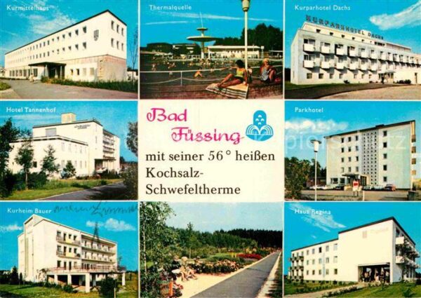 Bad Fuessing Schwefeltherme Kurmittelhaus Kurparkhot