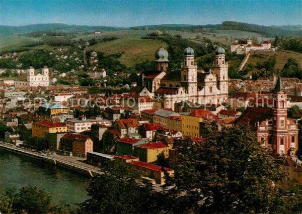 Passau Fliegeraufnahme Studienkirche Dom Wallf