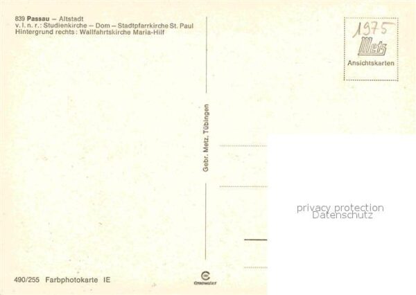 Passau Fliegeraufnahme Studienkirche Dom Wallf – Bild 2