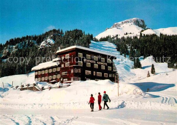 Hirschegg Kleinwalsertal Vorarlberg Skigebiet Sporthotel Auenhütte