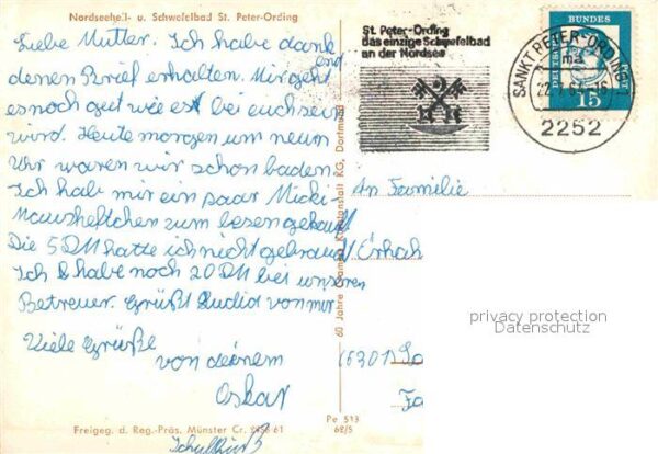 St Peter-Ording Fliegeraufnahme mit Strand – Bild 2
