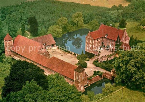Muenster Westfalen Fliegeraufnahme Burg Hülshoff