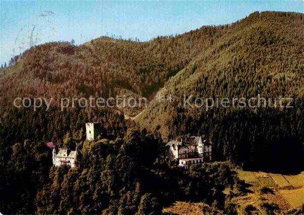 Hornberg Schwarzwald Fliegeraufnahme mit Schloß