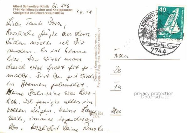 Koenigsfeld Schwarzwald Fliegeraufnahme Albert Schweitzer Klini – Bild 2