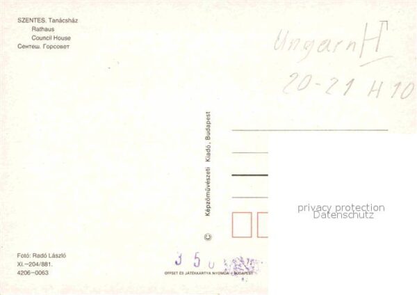 Szentes Rathaus – Bild 2