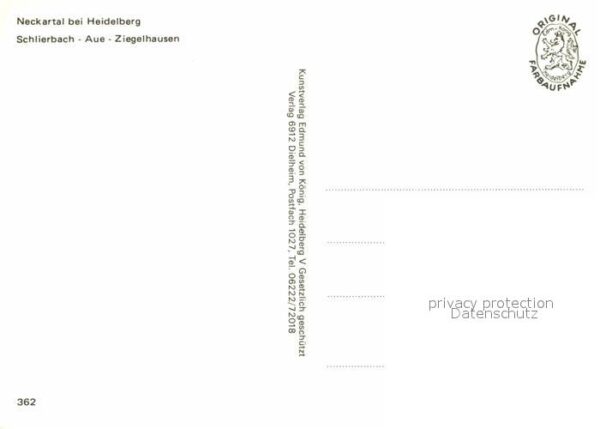 Schlierbach Heidelberg Aue Ziegelhausen Neckartal – Bild 2