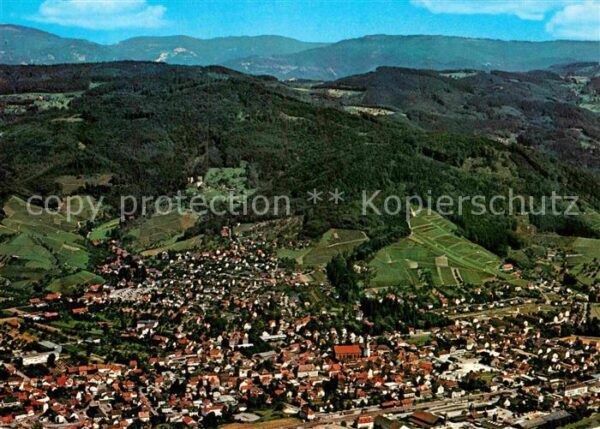 Oberkirch Baden Fliegeraufnahme im Renchtal