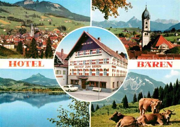 Nesselwang Hotel Gasthof Bären Seepartie Kühe