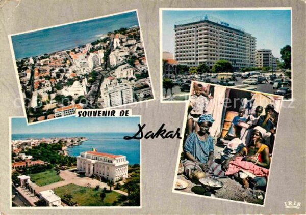 Dakar Fliegeraufnahme Marktszene Strassenpart