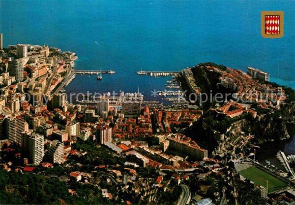 Monaco Fliegeraufnahme Principaute Hafen