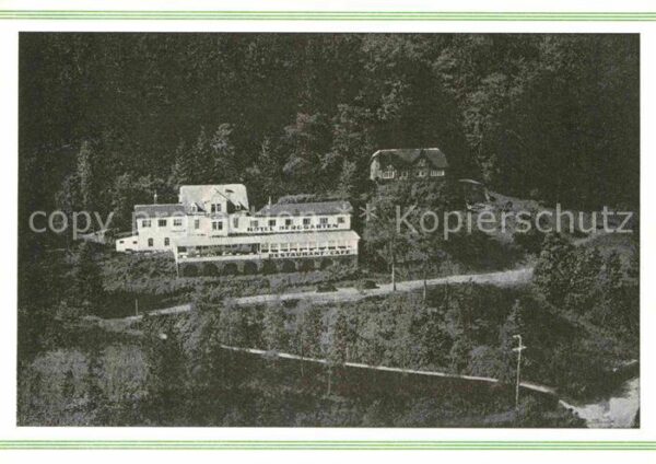 Biedenkopf Fliegeraufnahme Waldhotel Berggarten