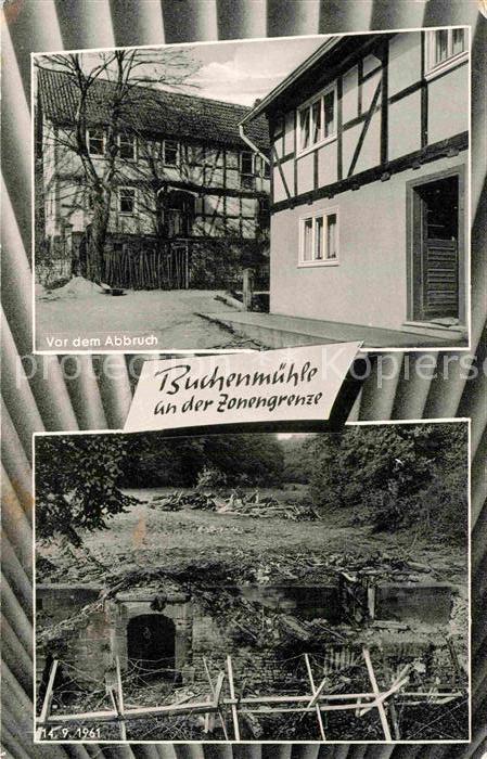 Grenze Douane Zoll Buchenmühle Zonengrenze Vor dem Abbruch
