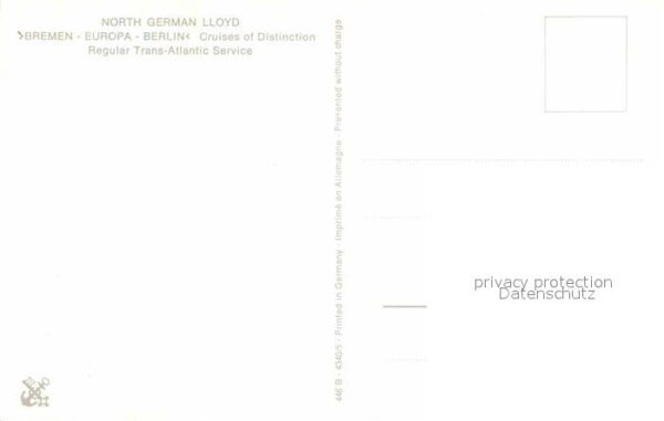 Schiffe Ships Navires North German Lloyd Life on Board – Bild 2