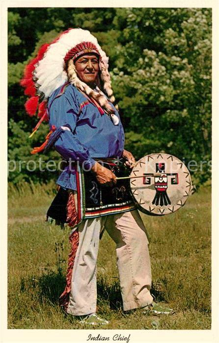 Indianer Native American Indian Chief Trommel