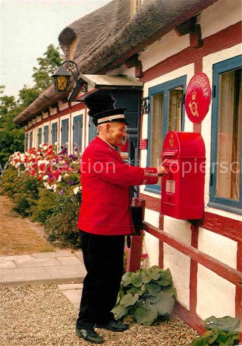 Postbote Brieftraeger Dänemark Danks Postbud