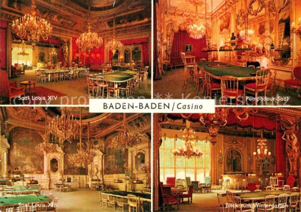 Casino Spielbank Baden-Baden Saal Louis XIV Pompadour-Sa