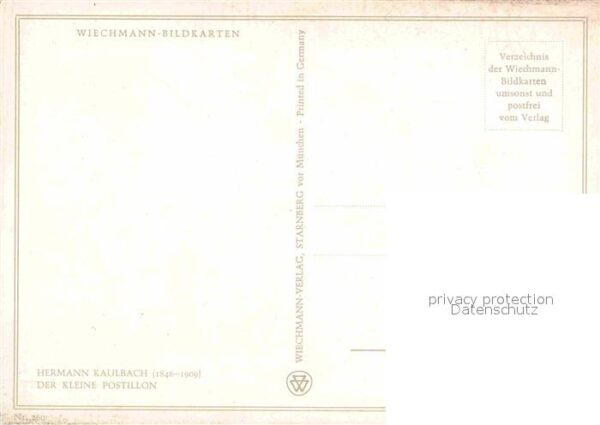 Kaulbach Hermann Der kleine Postillon – Bild 2
